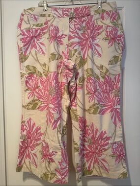 Tommy Hilfiger Pink Floral Capri Pants
